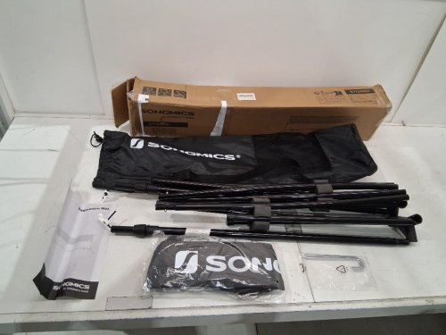 SONGMICS Adjustable height Net Set for Badminton, Tennis, Kids Volleyball, Pickleball - 118" X 40.5" X 42.1"-61" - BLACK (model: SYQ400H) image 3