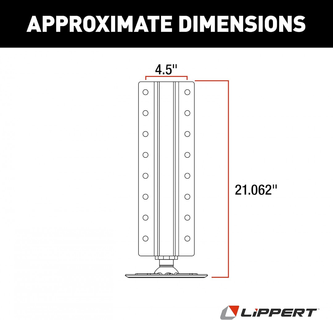 Lippert Components Hydraulic Replacement Jack for Level-Up System on 5th Wheel RVs and Travel Trailers - 8000lbs cap - Silver image 3