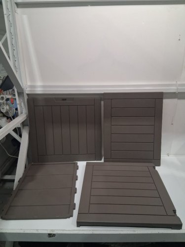 resin outdoor deck storage box - grey image 3