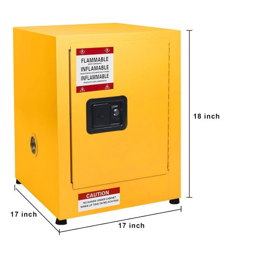 GarveeTech Metal Safe Cabinet - 18" - Yellow (Model: 7EZFW) image 2