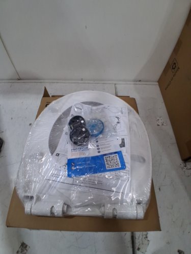 GARVEE ROUND TOILET SEAT WITH SOFT CLOSE - 14.5" X 16" - WHITE - (MODEL: PHO-16EX3QUX) image 3