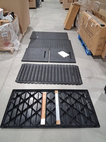 keter outdoor weather resistant uv resin storage deck box - 170gal - black (model: 1969092) image 2