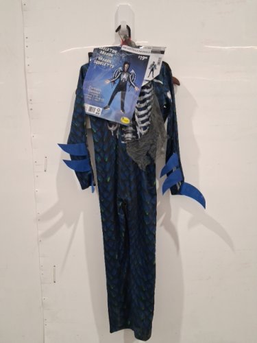 2PC BOYS PARTYHOLIC SKELETON DRAGON COSTUME - OSFM - BLACK/BLUE image 2