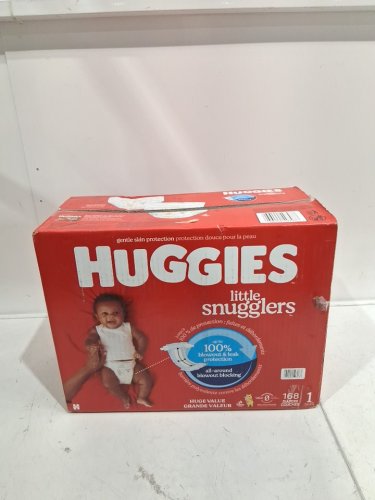 168PK HUGGIES WINNIE THE POOH LITTLE SNUGGLERS DIAPERS - SIZE: 1 image 2