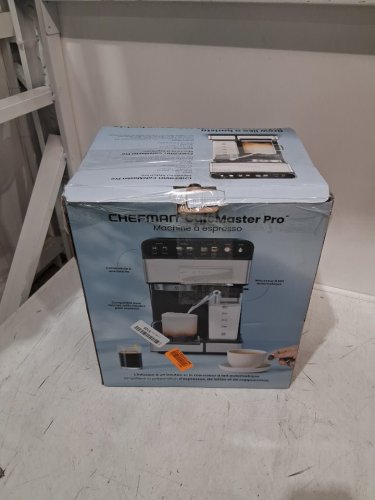 Chefman cafemaster pro espresso machine WITH BUILT IN MILK FROTHER - 1.8L - STAINLESS STEEL (model: RJ54-I-SV-AM-CA) image 2