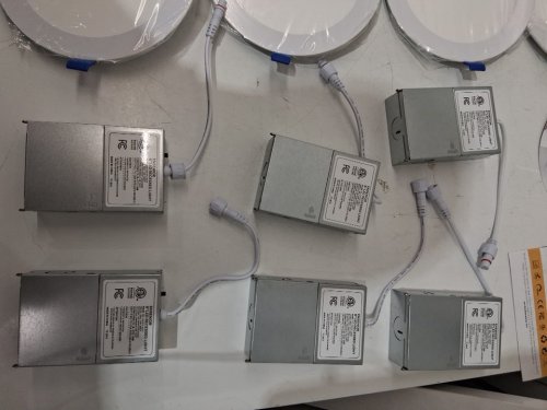 16PK ENSENIOR LED ULTRA-THIN DIMMABLE RECESSED LIGHT with JUNCTION BOXES - 2700K/110W/1050LM - (MODEL: ERL-12X-ETL-5CCT) image 6