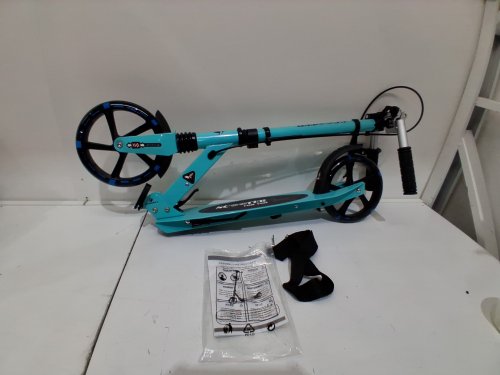 tikoigou lightweight height adjustable kick scooter with hand and rear brake - ages 6+ Teens & Adults - 35.5" - 41.5" - blue - (model: TB-H008D) image 3