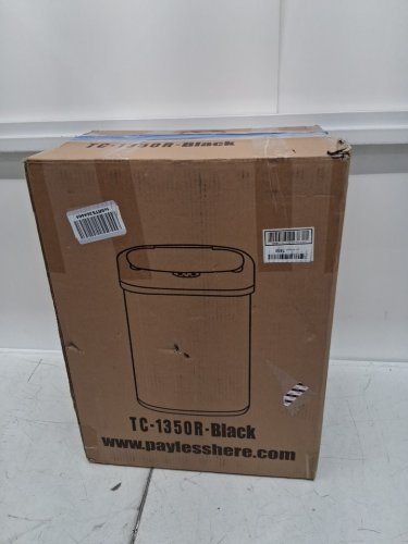 PAYLESSHERE Automatic TRASH CAN -TOUCH FREE- 13GAL- BLACK (model:TC-1350R-BLACK) image 2