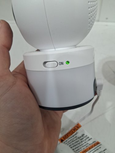 3pc vtech 2 CAMERA 5" PAN AND TILT video baby monitoring set WITH PROJECTION LIGHTS - white (model: 1717702) image 5