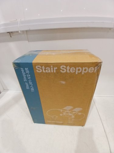 PORTABLE STAIR STEPPER WITH RESISTANCE BANDS - 300LBS MAX - SILVER (MODEL-TBJ-J01-V2-SR) image 2