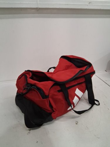 adidas small defender 5 duffle bag - red/black image 4