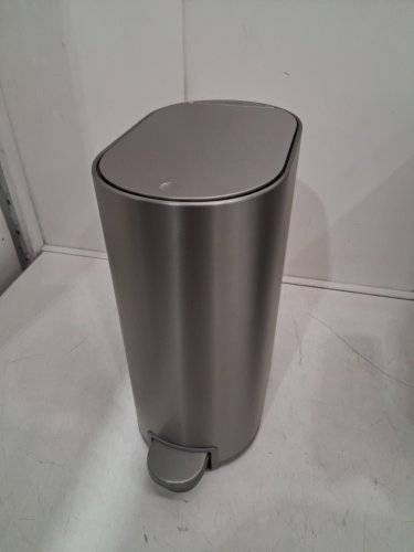 KOHLER STEP TRASH CAN WITH POP-OPEN LID - 2.1 GAL - SILVER (MODEL: 1938012) image 2