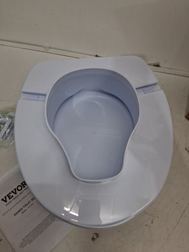 raised toilet seat with screw rod locking - 4" raised height - 300lbs max capacity - white (model: fbl760600) image 4