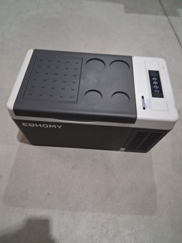 EUHOMY PORTABLE CAR REFRIGERATOR WITH APP CONTROL - 18L - 12V - FROM -4° TO 68°F - BLACK/GREY (MODEL: CFC-18 / CF004-18BL-CAEH) image 2
