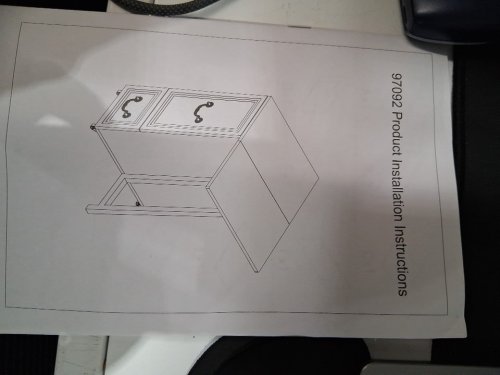 Small Side Table with Two Drawers and Cabinet Storage - white image 8