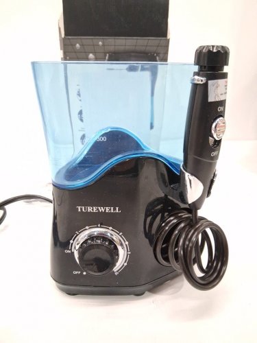 TUREWELL WATER FLOSSER - DENTAL ORAL IRRIGATOR WITH 10 ADJUSTABLE PRESSURE SETTINGS - 8 TIPS - BLACK (MODEL: FC162) image 3