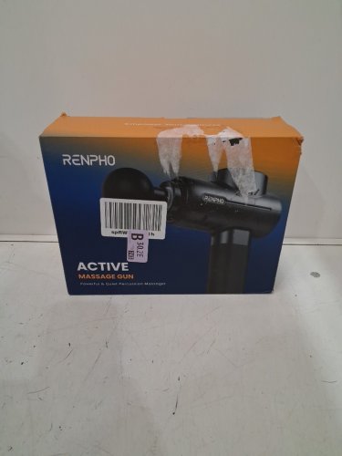 7pc renpho active Deep percussion 5 speed wireless power massage gun - BLACK (model: rp-gm171-n1) image 2