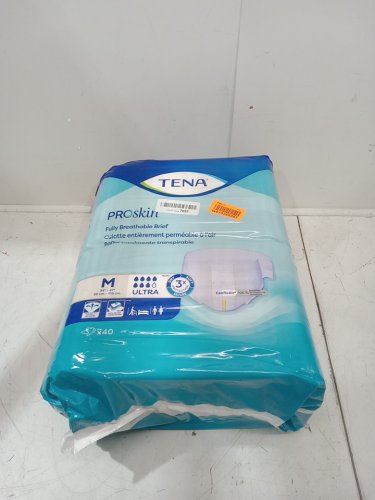 40PK UNISEX TENA PROSKIN FULLY BREATHABLE BRIEF - MEDIUM - WHITE image 2