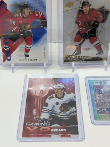 5 ASSTD CONNOR BEDARD UPPER DECK HOCKEY CARDS image 7