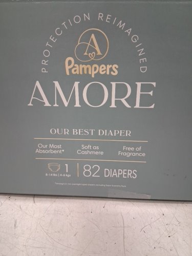 82PK PAMPERS AMORE MOST ABSORBENT AND BEST DIAPER - SIZE 1 - WHITE image 3