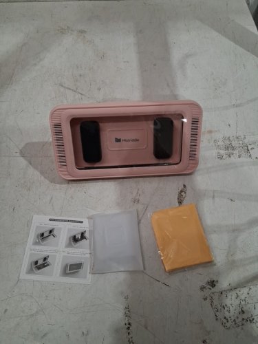 b35 bathroom Shower Phone Holder Case, waterproof display for 4"-7" smartphone - PINK (MODEL: bz-b39) image 3
