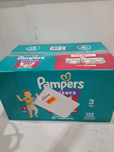 119PK PAMPERS CRUISERS 360° GAP-FREE FIT disposable baby DIAPERS - SIZE 3 (16-28LBS) image 2