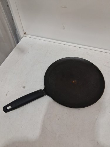 Tramontina Cast Iron Flat Tawa Pan - 11" - Cast Iron Black image 2