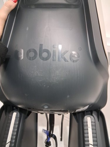 kid's bobike go maxi frame rack mount bike seat - 9m-5yr - 40lb max - vanilla cupcake/ grey/black image 5