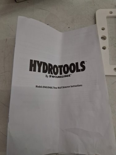 HydroTools by swimline Above-Ground Swimming Pool ABS Thru-Wall Skimmer - 11.5" - White - (Model: 8940) image 4