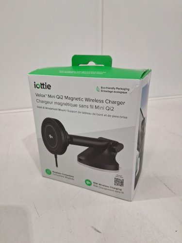 iOttie Velox Mini Qi2 Magnetic Wireless Phone Charger, Dash and Windshield Mount - BLACK (MODEL: VLXWCG213) image 2