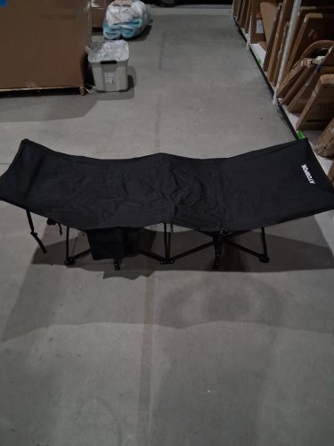 ATORPOK FOLDING PORTABLE CAMPING COT WITH CARRY BAG -  75" x 26" x 13.8" - 450LB CAPACITY - GREY image 3
