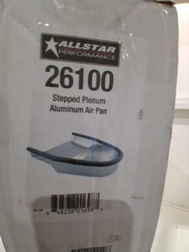 Allstar Performance Stepped Plenum Aluminum Carburetor Air Pan -silver (model: ALL26100) image 3