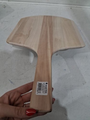 Sagetra Wooden Pizza Peel paddle - 12" x 14" - natural wood (model: 6121422) image 3