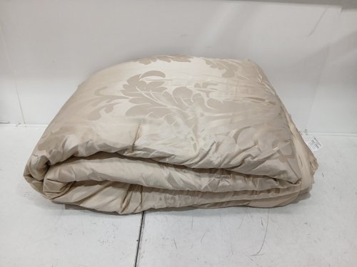 3PC Chezmoi Collection Royale Jacquard Floral Comforter Set - Oversized King - Champagne/ BEIGE image 8