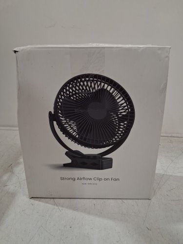 Koonie 10000mAh Rechargeable Portable Fan - 10w 8.5"x10x3" - Black image 2
