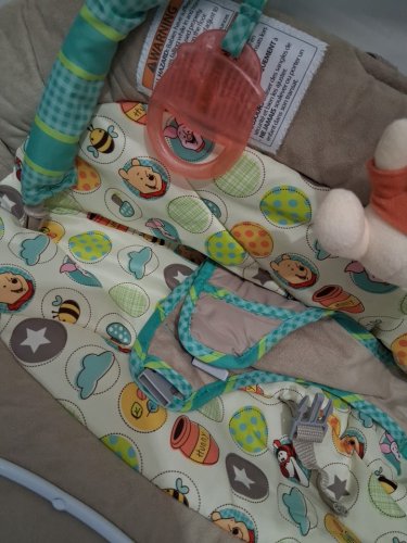 Bright Starts Disney Baby Winnie The Pooh Bouncer - Dots and Hunny Pots - (model:60256) image 5