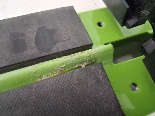 manual tile cutter with laser guide - 31.5" max cutting width, 15mm (0.6") max cutting thickness - green - (model: e300-800) image 5