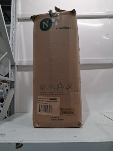 Zinus Foam & Spring CertiPUR-US Certified Pressure Relief Hybrid Mattress - 5" narrow twin - WHITE/green (MODEL: AZ-FMS-5N) image 2