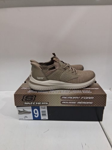 Men's Skechers Delson Slip-On Swift Fit Shoes - Size 9 - Tan (Style: 1776009) image 2