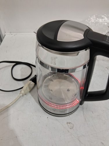 Chefman Dual-Glass Cool-Touch Digital Kettle with Adjustable Temperature and Removable Tea Infuser - 1.7L Cap - stainless steel/black (Model: RJ11-17-CTI-DG-CA-CO / 1992747) image 3