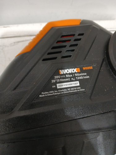 WORX POWER SHARE 2-IN-1 EXTENDABLE CORDLESS HEDGE TRIMMER *tool only*- 20" BLADE/20V - ORANGE (MODEL: WG252.9 image 4