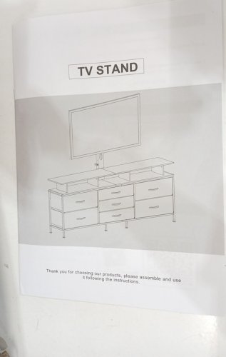 GUNAITO TV Stand with Adjustable Mount - for TV up to 75" - 63" x 26.9" x 11.4" - White (Model: HD049WH-SL-12) image 8