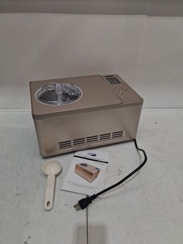 WHYNTER ICE CREAM AND YOGURT MAKER - 2qt - gold (model: icm-220cgy) image 3