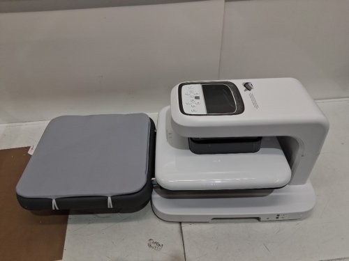 HTVRONT Auto Heat Press 2 Digit Sublimation Heat Press Machine With adjustable pressure -Heat Plate: 15" x 15" -White (model: HPA01) image 7
