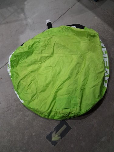 Airhead Inflatable double rider towable tube - camo pattern - green / grey / black (model: aht22sl) image 3