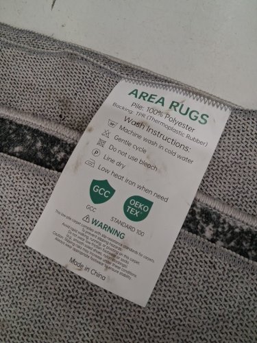 Lenzburg Faux Silk Abstract Medium Pile Rug - 8FT Round - White/Blue/Yellow image 3