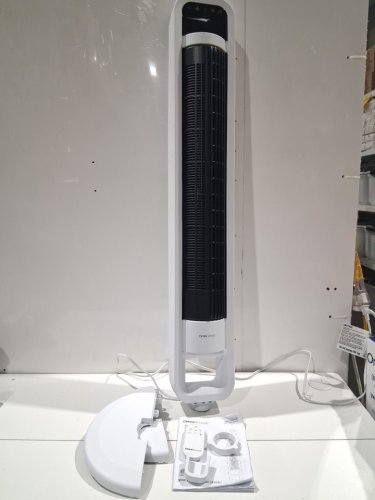 omnibreeze premium 38" Rotating tower fan with wifi CONTROL, 5-SPEEDS & REMOTE - white/BLACK (model: 5333021/dc2313r-g) image 3