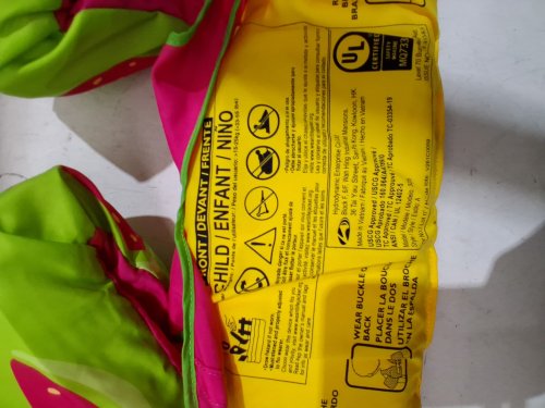 kid's paddle pals type v life vest - 35-55LBS CAPACITY - pink watermelons (model: 1977991) image 3