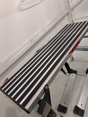 heavy duty folding work platform - 39.4" x 11.8" x 19.2" - 660lbs cap -  silver (model:sw-wp003) image 7
