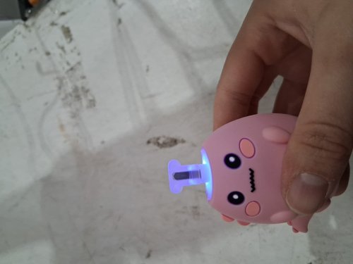 Electric  Sonic 360º U Shaped Toothbrush with 4 Brush Heads - 2y to 12y - pink/dino image 4